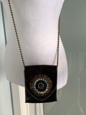 Leatherock Crossbody Bag with Stunning Embellishments!
